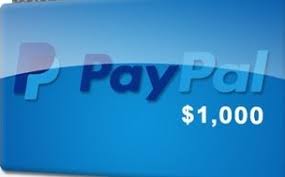 $1,000 Paypal Card