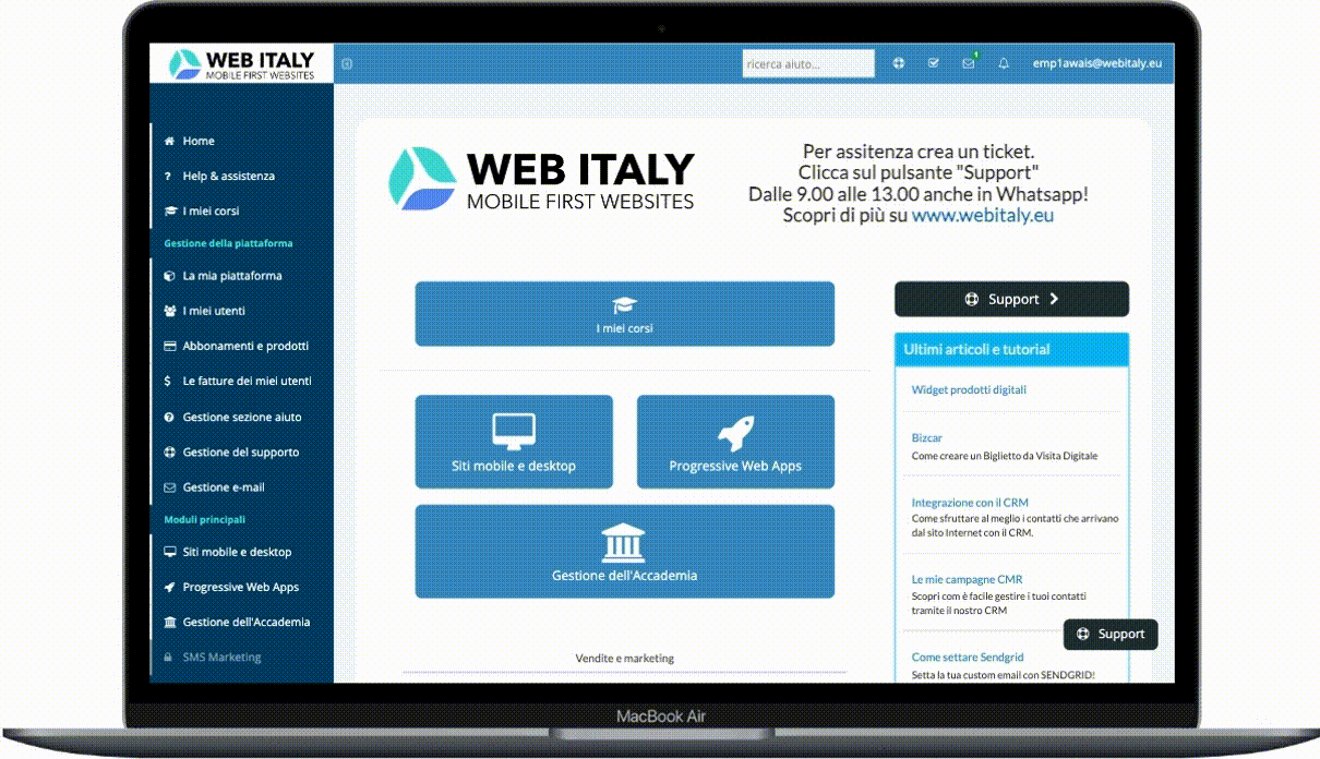 piattaforma Web Italy