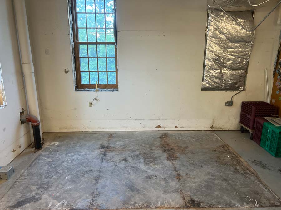 <span style="font-weight: 200;"> Empty Space Prepared for Walk-In Freezer Installation by TopShot</span>
