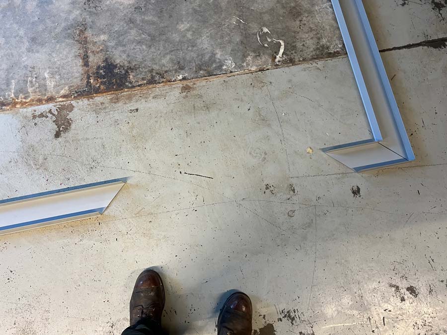 <span style="font-weight: 200;"> Base Frame Coming Together Near Doorway</span>