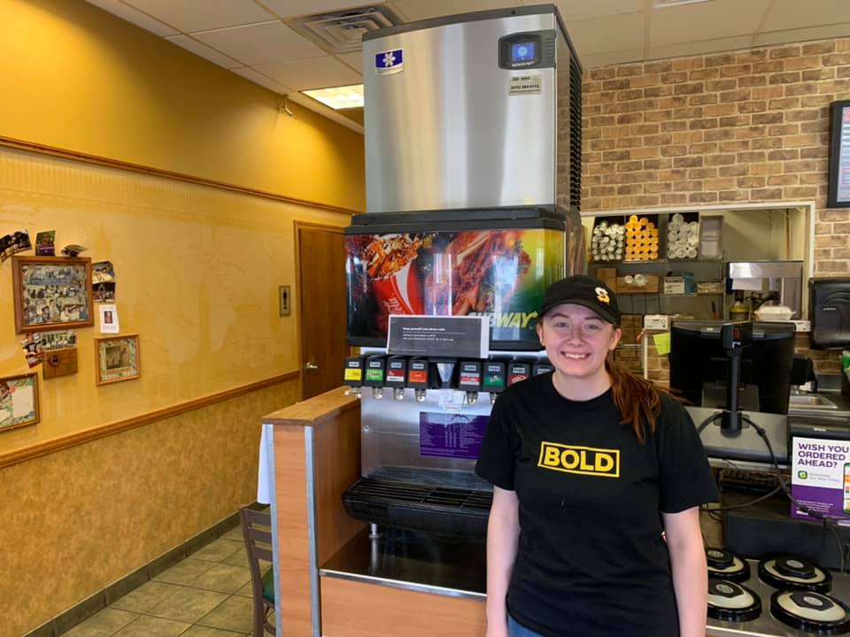 Manitowoc Ice Maker Leased by TopShot at Subway Pecatonica