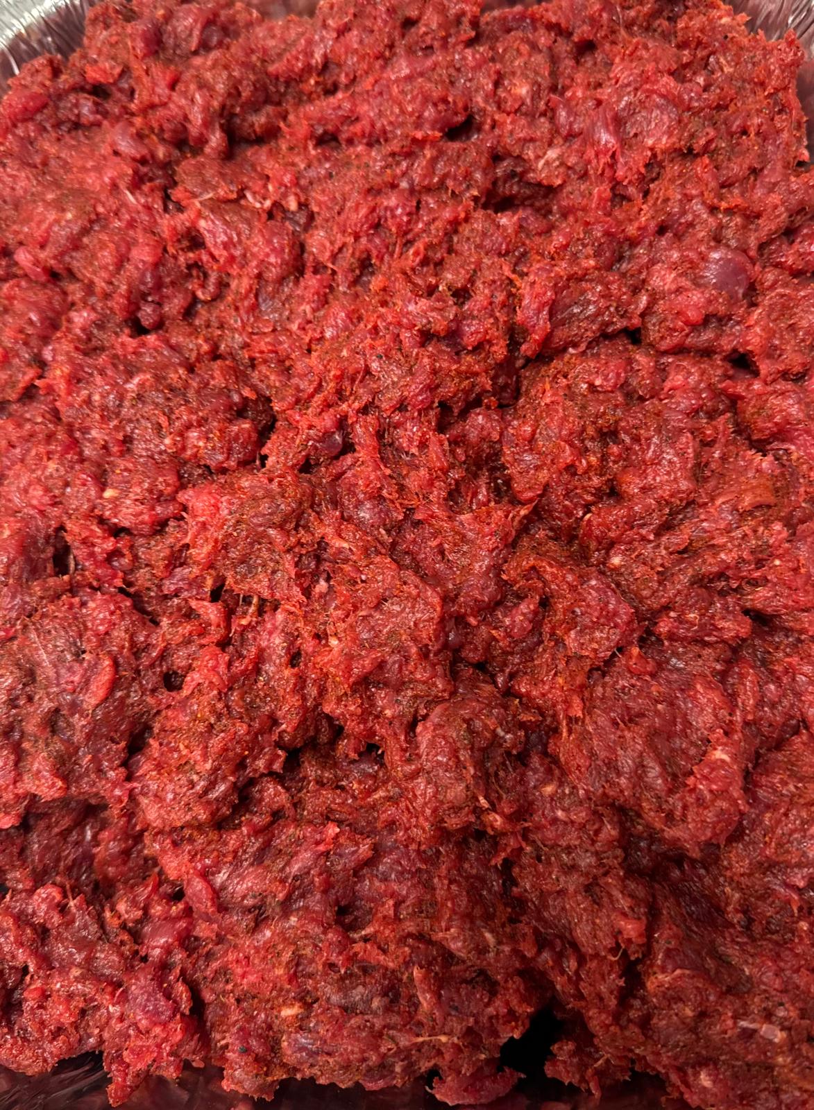 Kitfo marinated with ቅቤ . . .