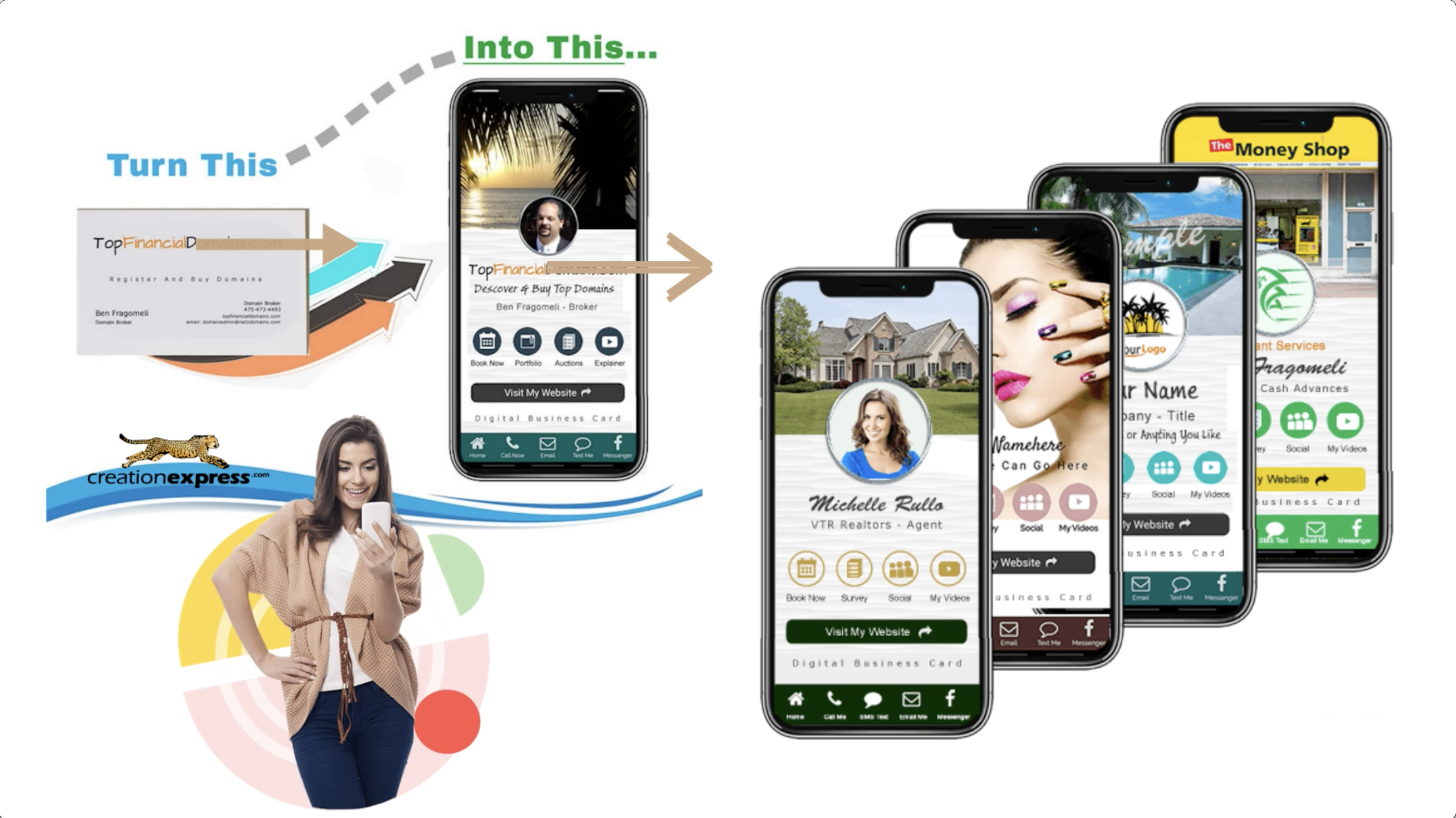 STARTER - Hosted Virtual Digital Business Card Website 99$