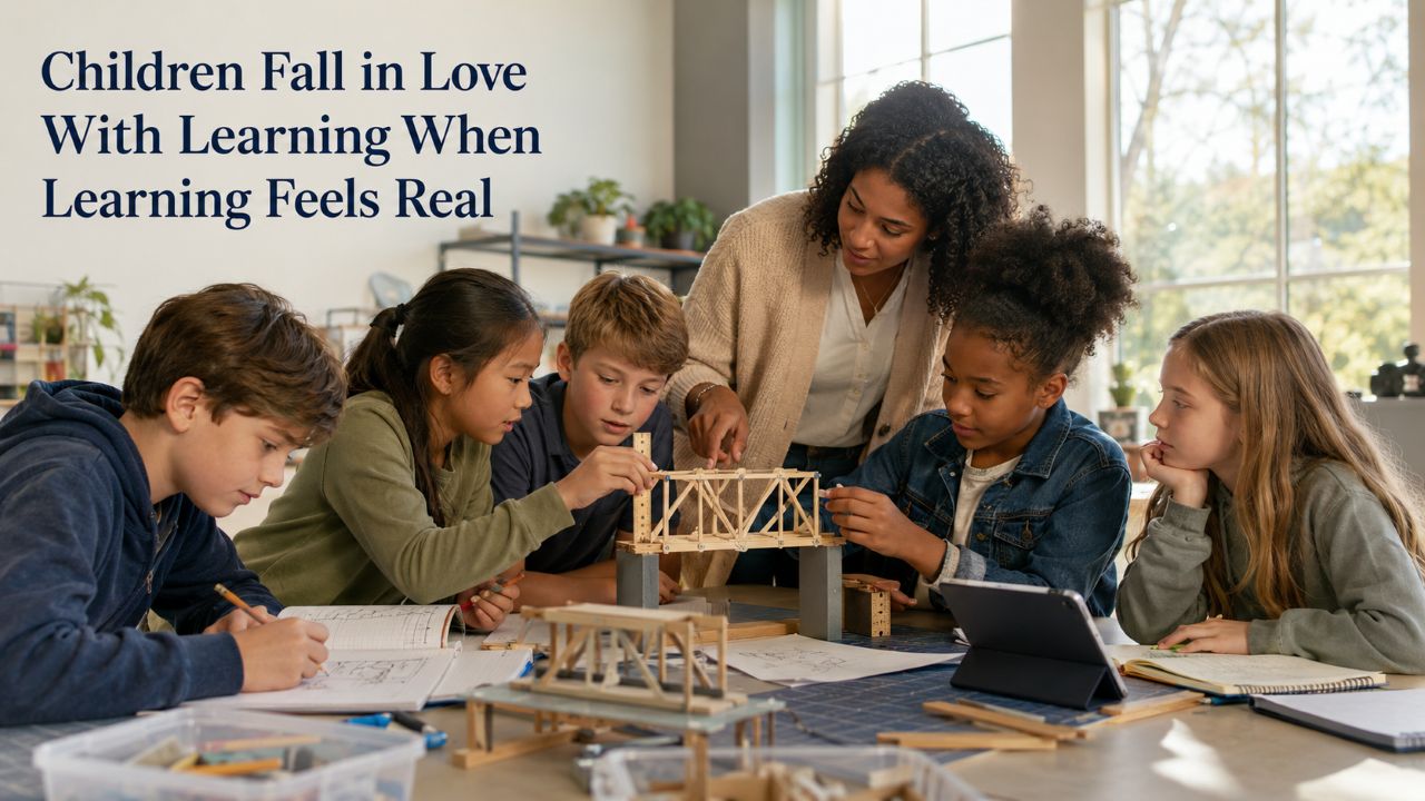 Children Fall in Love With Learning When Learning Feels Real