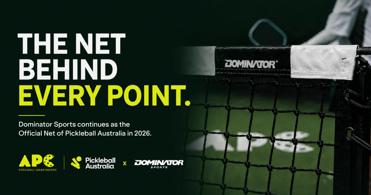 Dominator Sports Brings World-Class Nets Back to the Australian Pickleball Championships