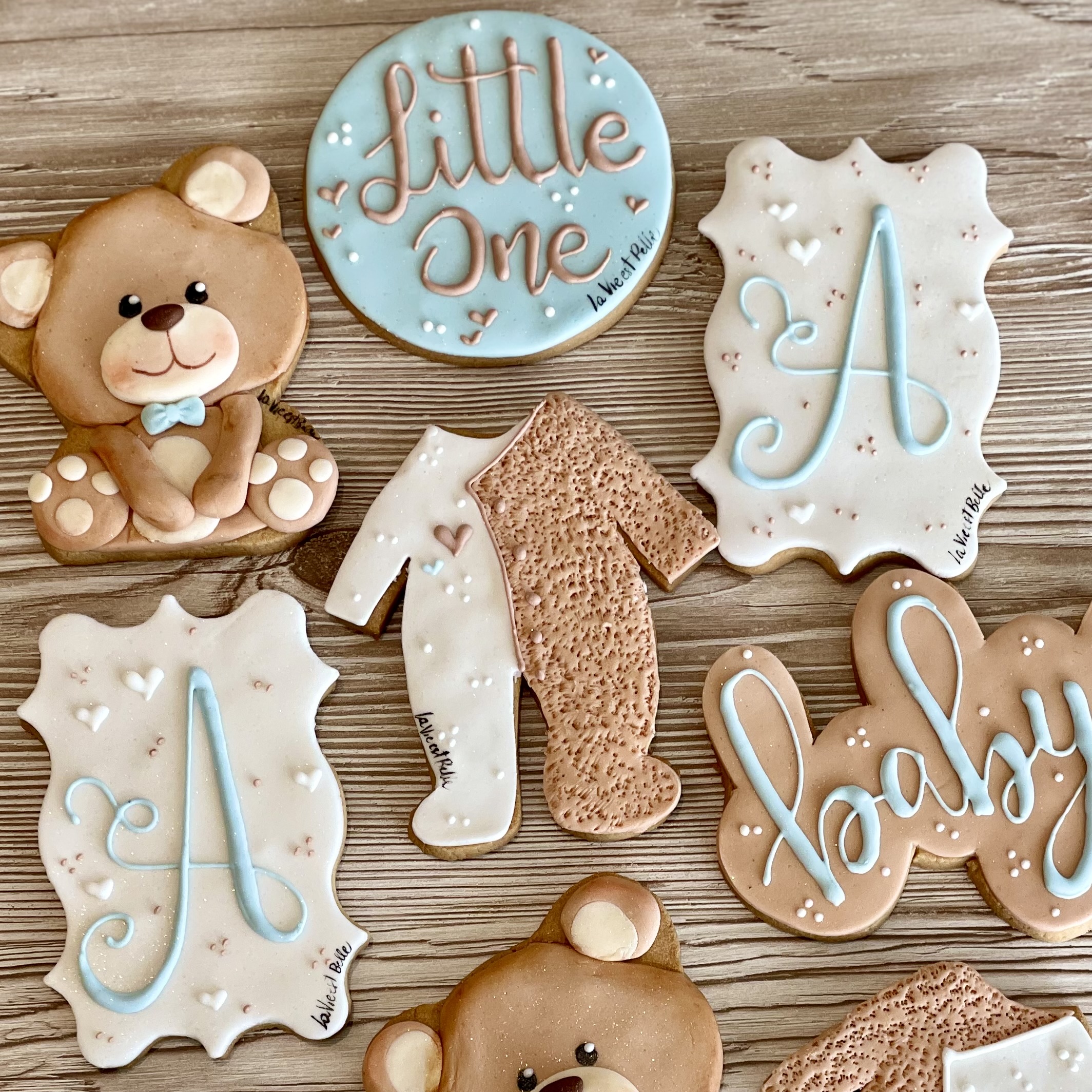 Biscotti decorati a tema-10 pz<br>battesimo, gender reveal, baby shower