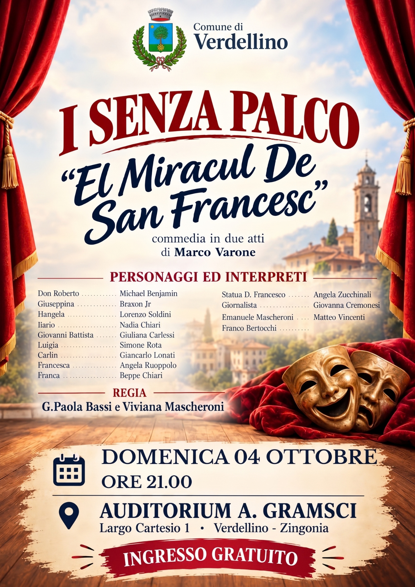 Serata a teatro con la commedia "El Miracul De San Francesc"