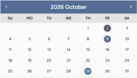 The Attleboro Zone Calendar