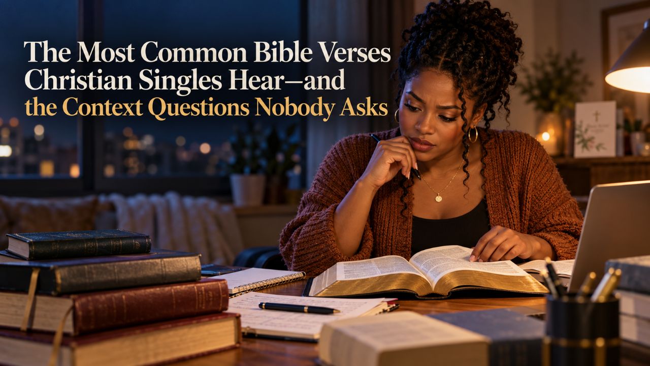 The Most Common Bible Verses Christian Singles Hear—and the Context Questions Nobody Asks